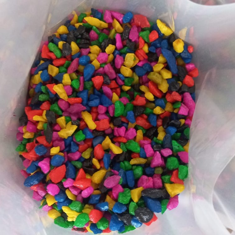 Decorative Multicolor Stone Chips Aggregates for Garden Landscaping and Aquarium Decor in Bulk