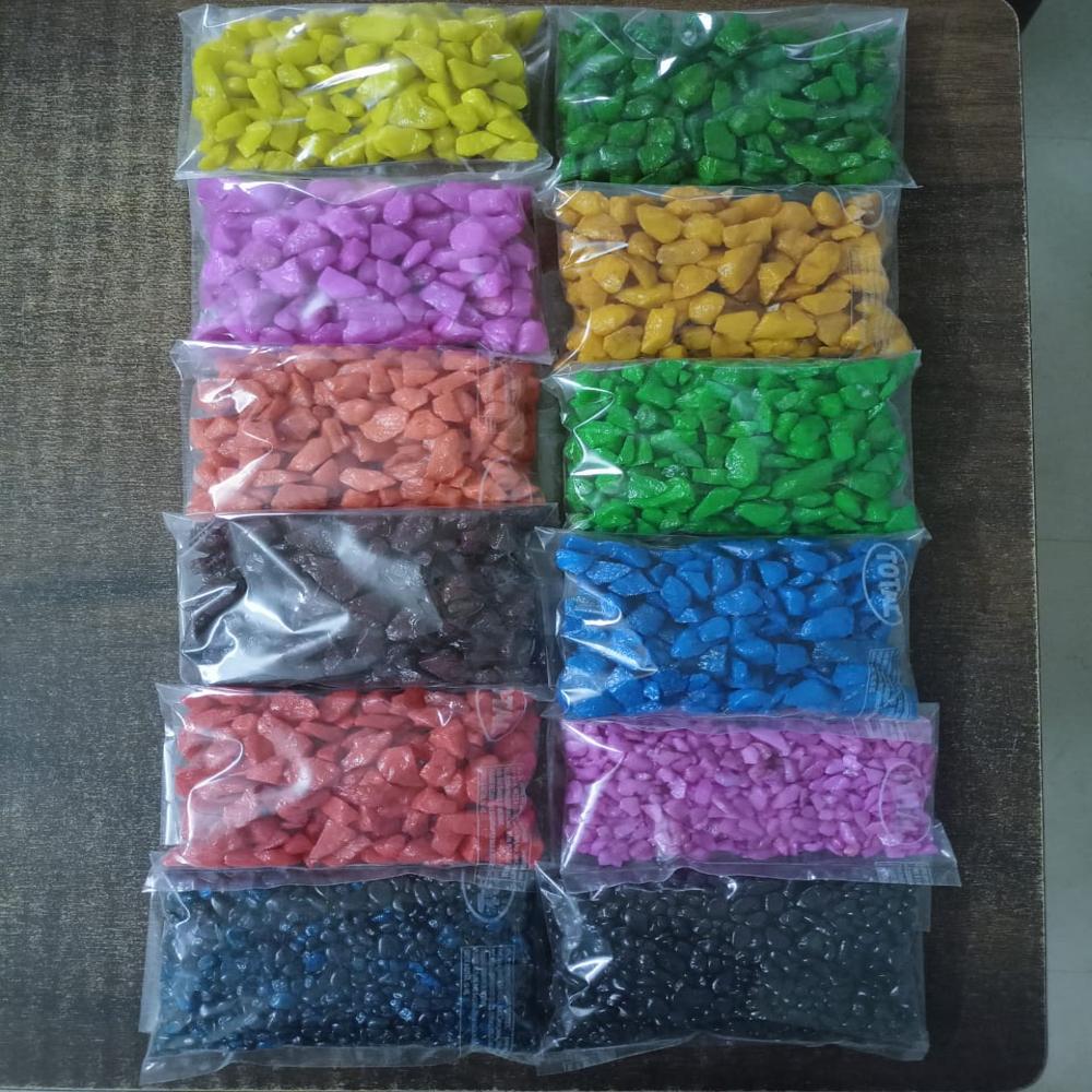 Decorative Multicolor Stone Chips Aggregates for Garden Landscaping and Aquarium Decor in Bulk