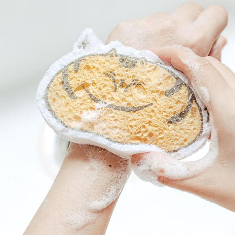 Cartoon Wood Pulp Sponge For Dishwashing Absorbent Cleaning Pad - Application: As Per Product Requirement