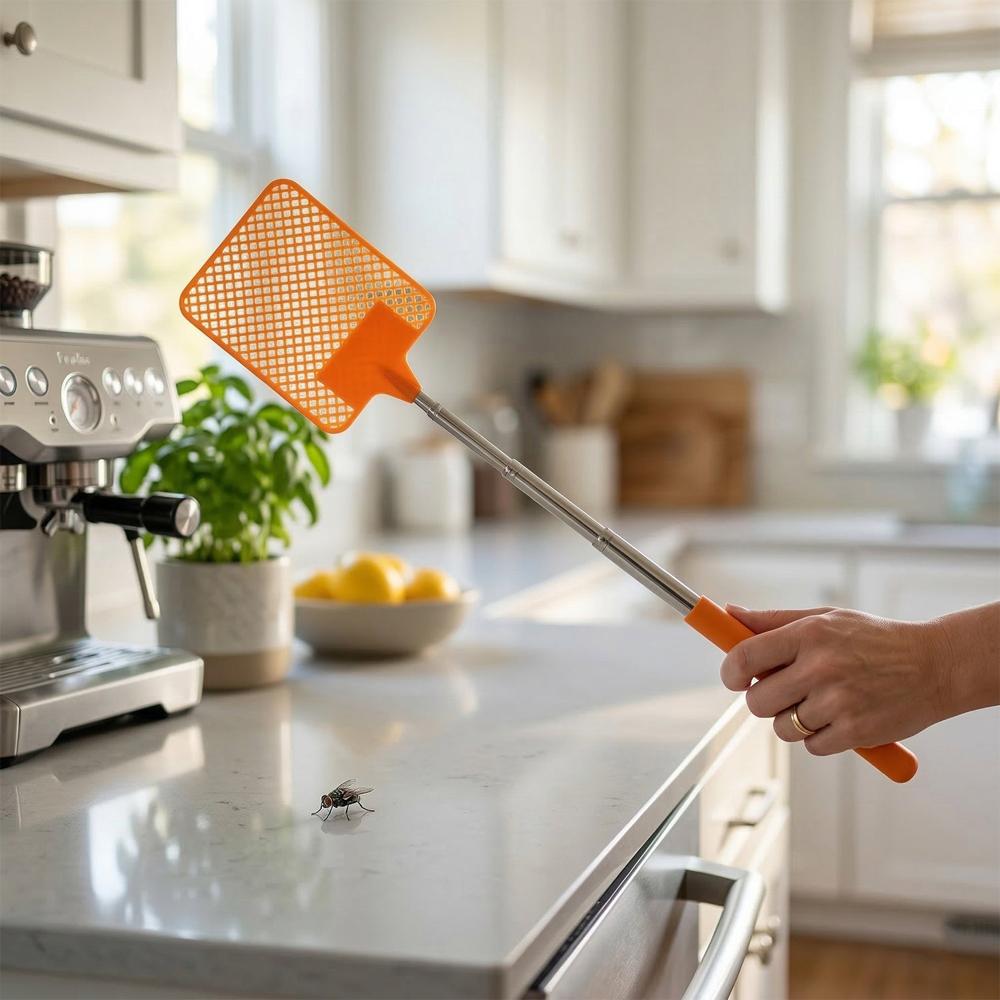 Multipurpose Plastic Fly Swatter With Extendable Handle (1 Pc, 63 Cm) - Application: As Per Product Requirement