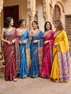 Soft Pure Cotton with golden Weaving