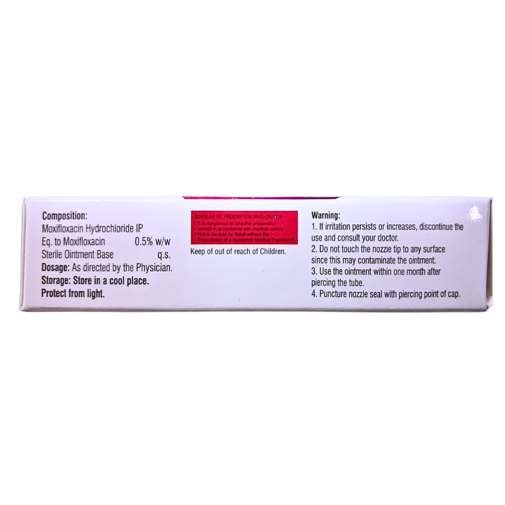  Moxifloxacin Opthalmic Ointment 0.5% W/W