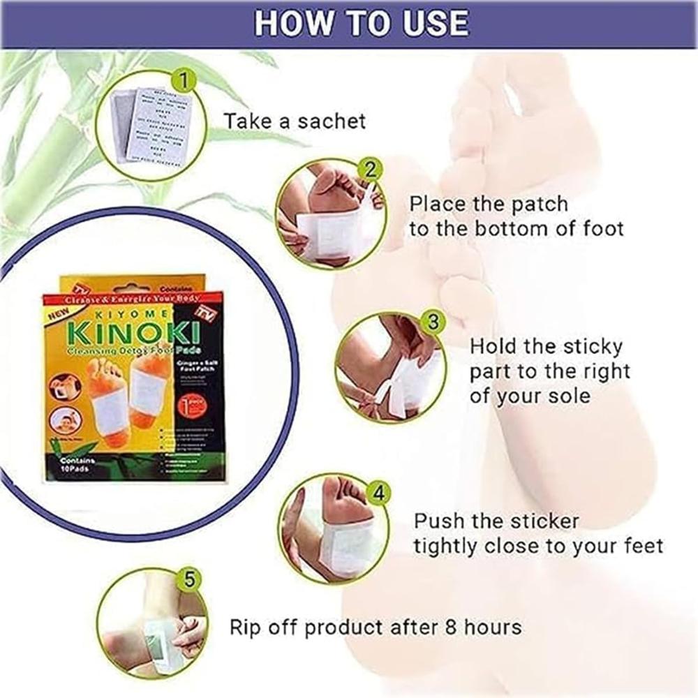 Kinoki Detox Foot Pads with Ginger & Salt Formula
