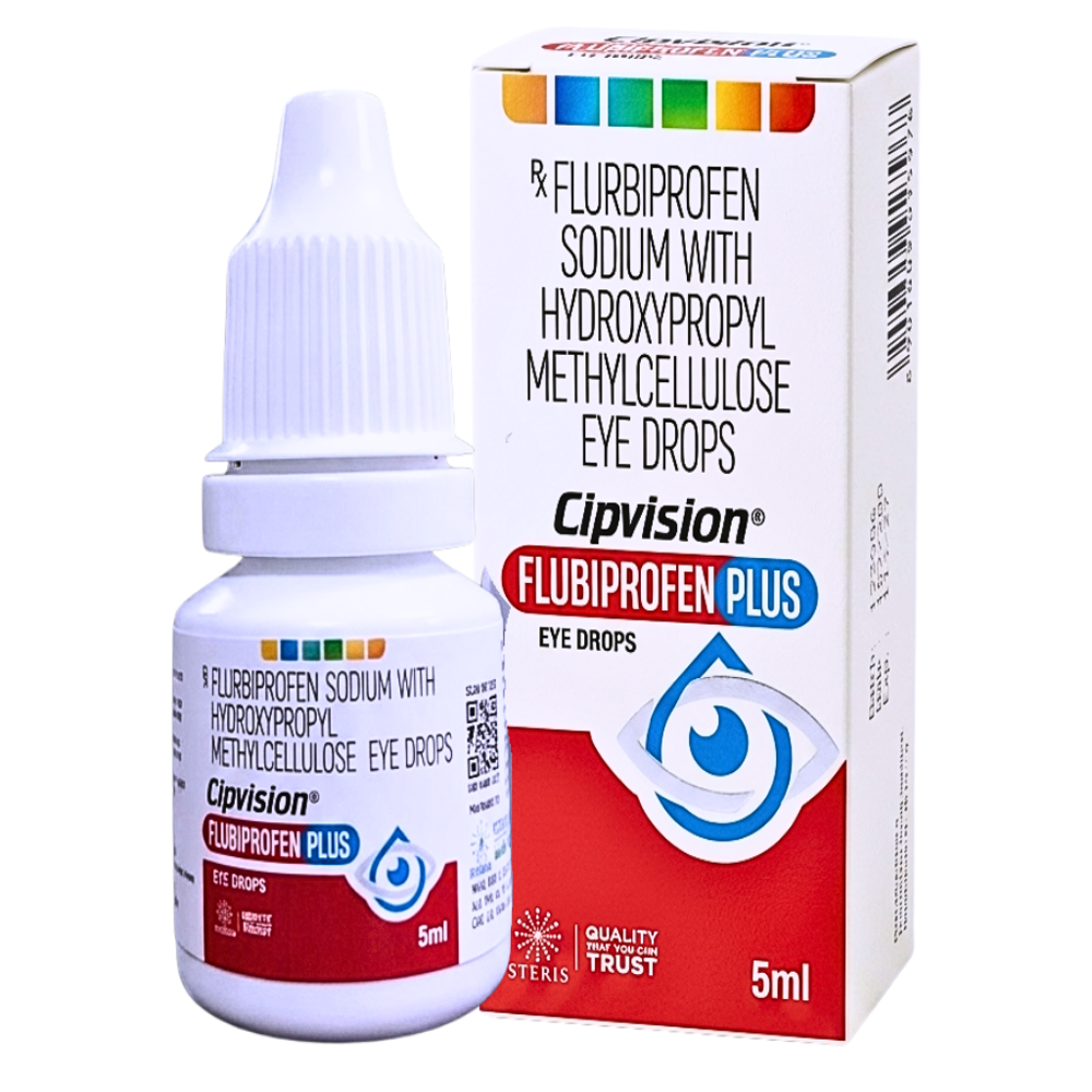 Flurbiprofen Sodium With Hydroxypropyl Methylcellulose Eye Drops - Brand Name: Cipvision Flubiprofen Plus