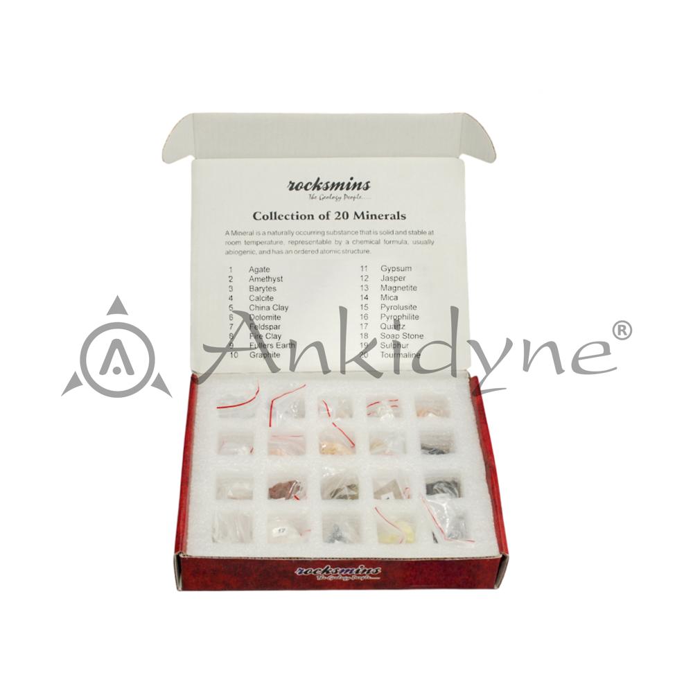 Minerals Set of 20 in Tray