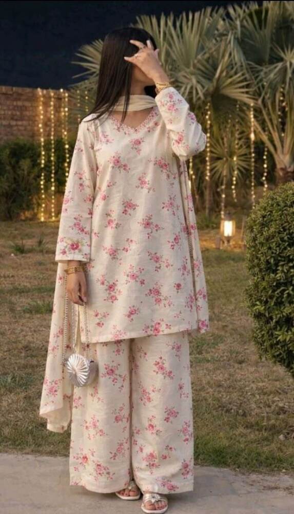 Floral Kurti Palazzo Set