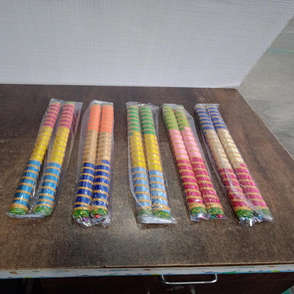Traditional Decorative Dandiya Sticks Pair For Navratri, Garba (2 Pc) - Application: As Per Product Requirement