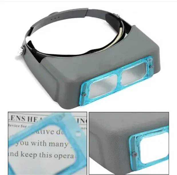 Head Wearing Magnifier - Color: Gray