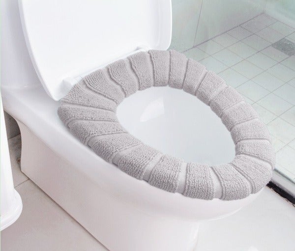 Winter Comfortable Soft Toilet Seat Mat Cover Cushion Plush - Application: As Per Product Requirement