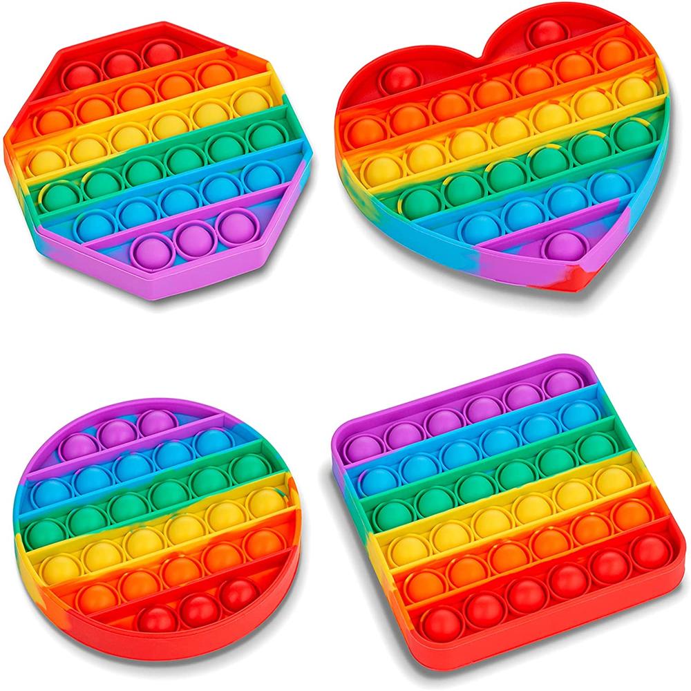 Random Shape Rainbow Colored Fidget (1pc Only) - Application: As Per Product Requirement