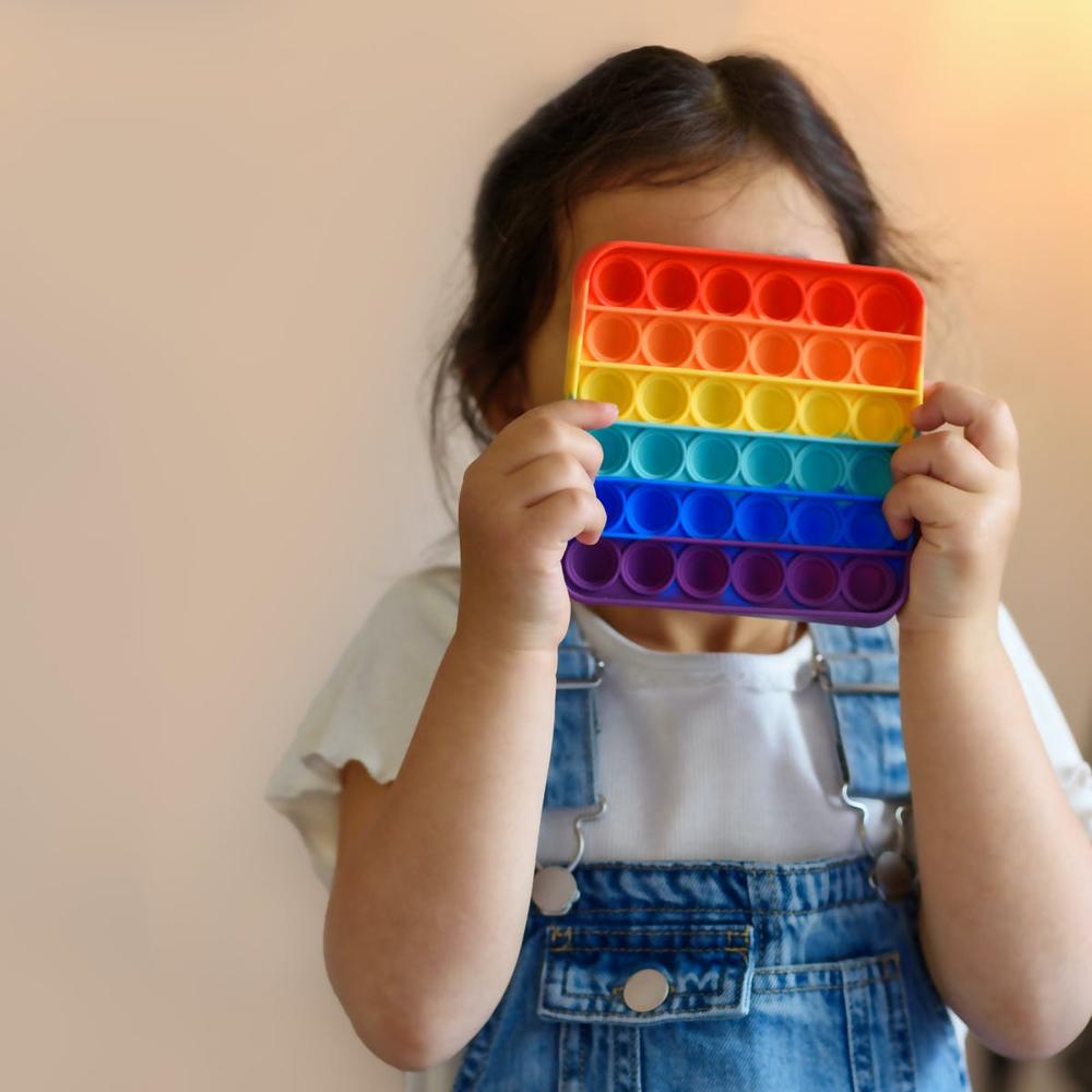 Random Shape Rainbow Colored Fidget (1pc Only) - Application: As Per Product Requirement
