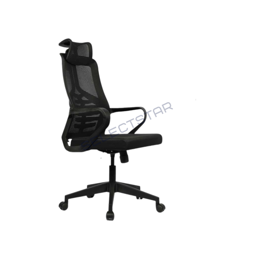 Quartz Highback Office Chairs - Color: Black