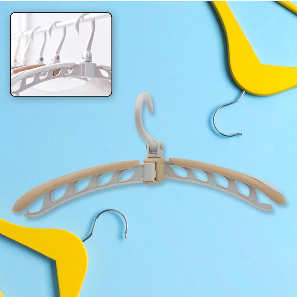 Portable Folding Clothes Hanger (1 Pc): 360 Rotation, Travel, Adjustable - Application: As Per Product Requirement