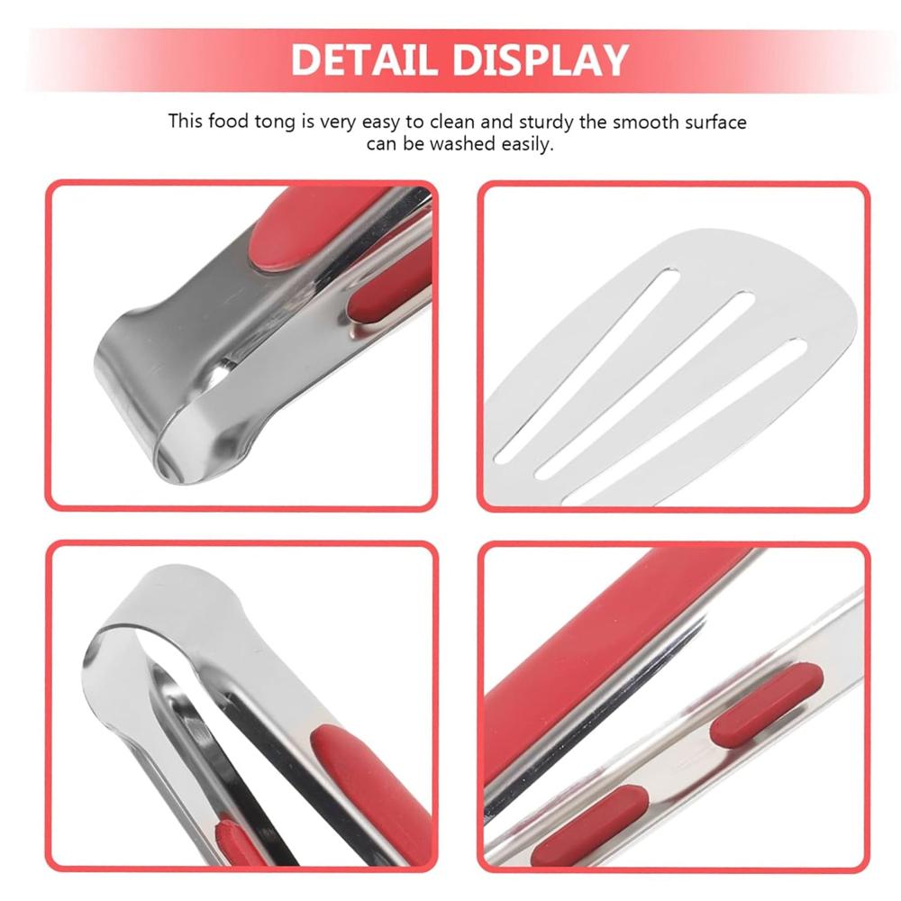 Stainless Steel Multi Purpose Kitchen Tongs With Anti Slip Grip (1 Pc) - Application: As Per Product Requirement