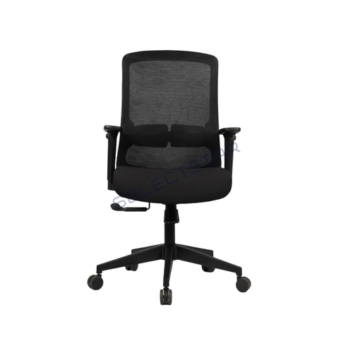 Mustang Mediumback Office Chairs - Color: Black