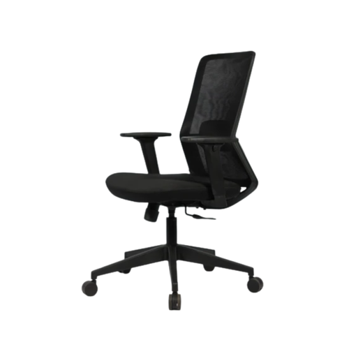 Feather Mediumback Office Chairs - Color: Black