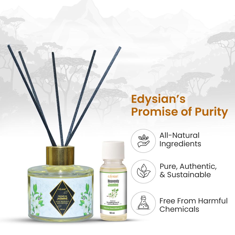 Glass Reed Diffuser Set
