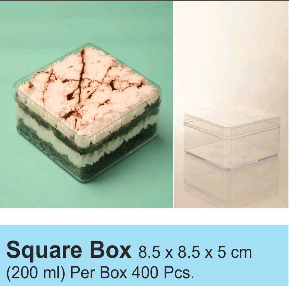 200 ml Crystal Square Box