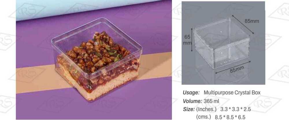 N-45 Square Crystal Box