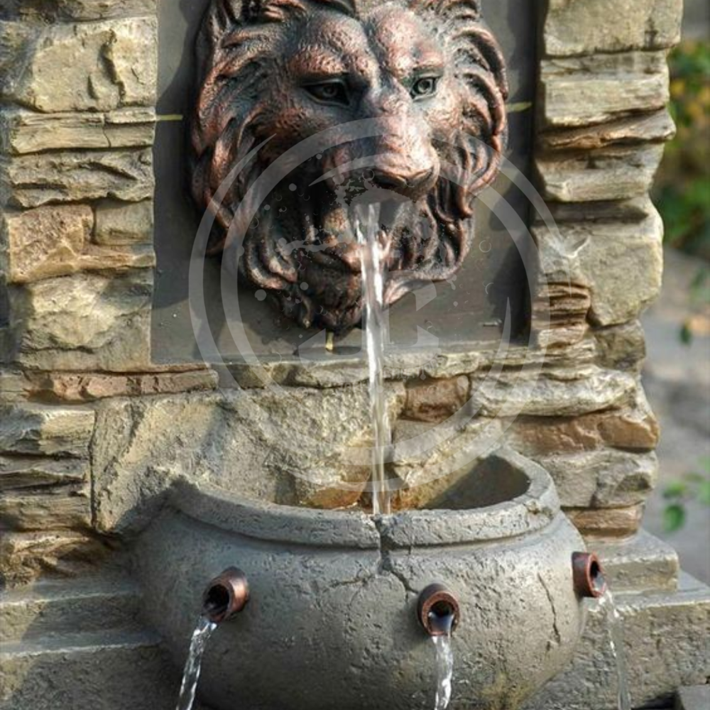 LION FACE WALL FOUNTAIN