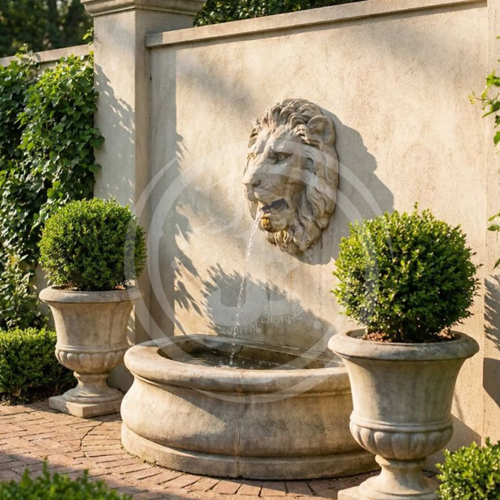 LION FACE WALL FOUNTAIN