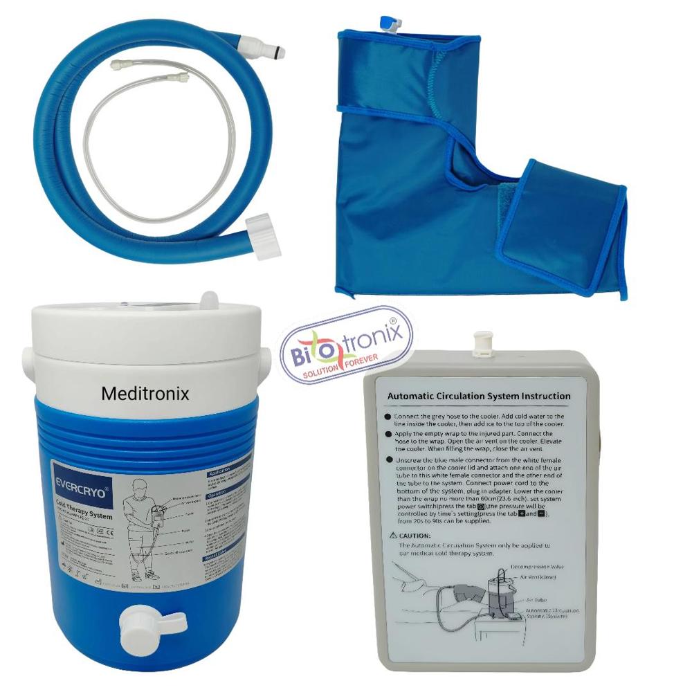 Portable Ice Therapy Machine with Multi Body Cooling Wraps