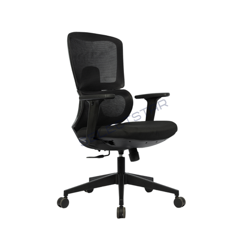 Glanza Mediumback Officechairs - Color: Black