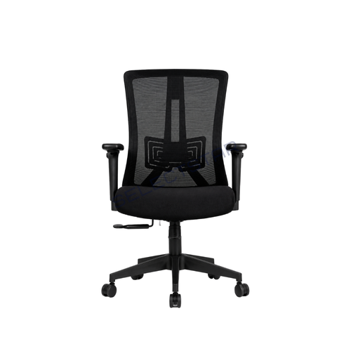 Eiffel Mediumback Office Chairs - Color: Black