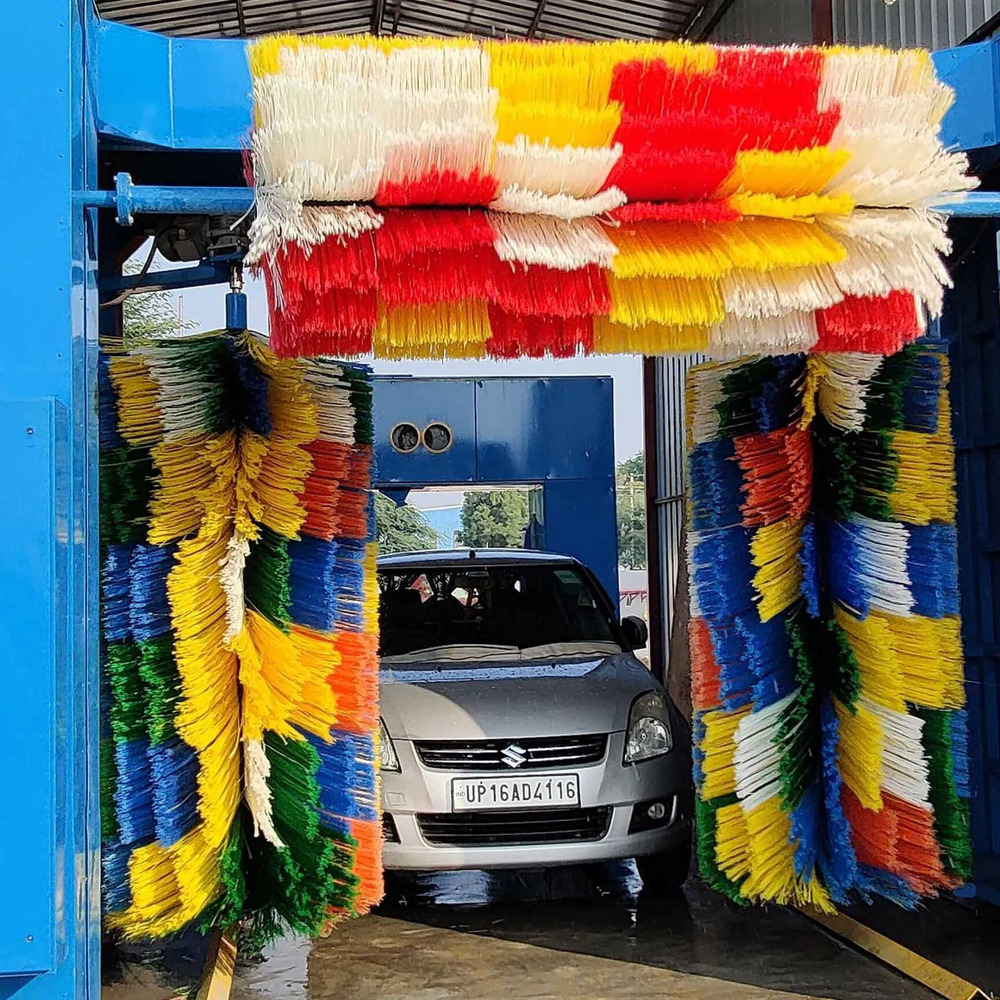 Automatic Car Washing Machine - Mild Steel, 3 Brush System, 440vac | 5.5 Kw Motor Power, 8 Bar Pressure, 120 Liters Water Consumption, Automatic Control
