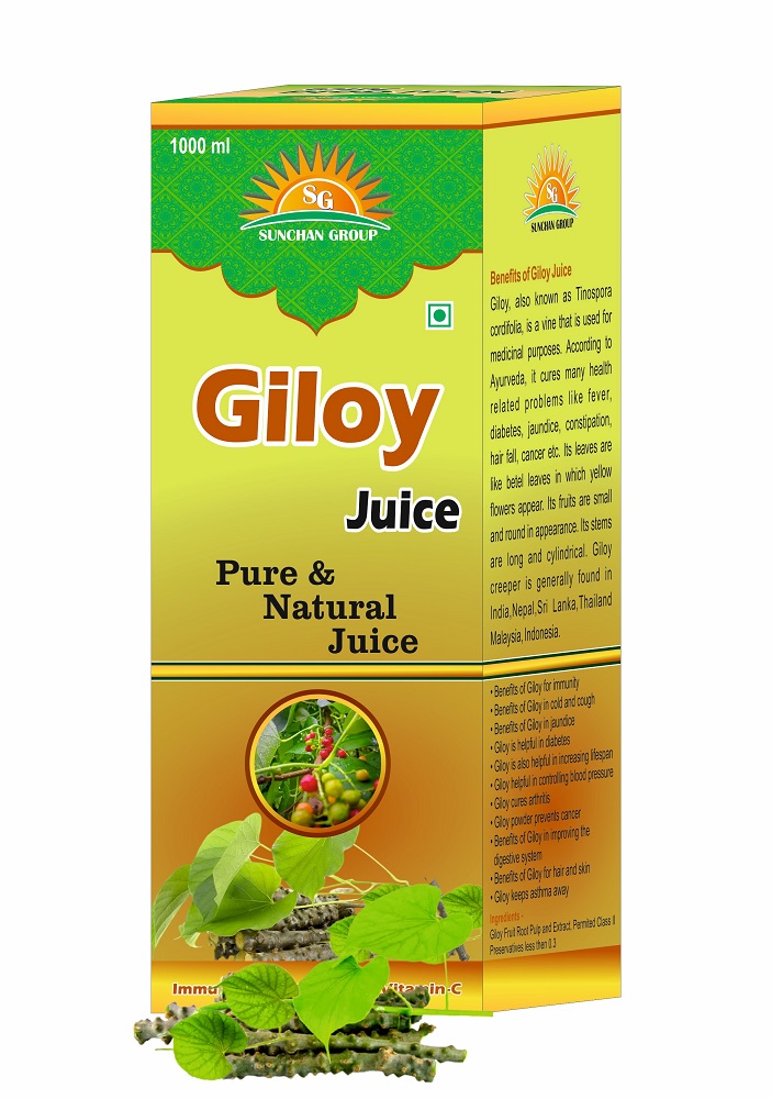 Giloy Juice 1 Ltr Neem Giloy Amrita Bela Guduchi Juice 1000 Ml Giloy Juice Box Pack Of 1X1000 Ml - Product Type: Ayurvedic Product
