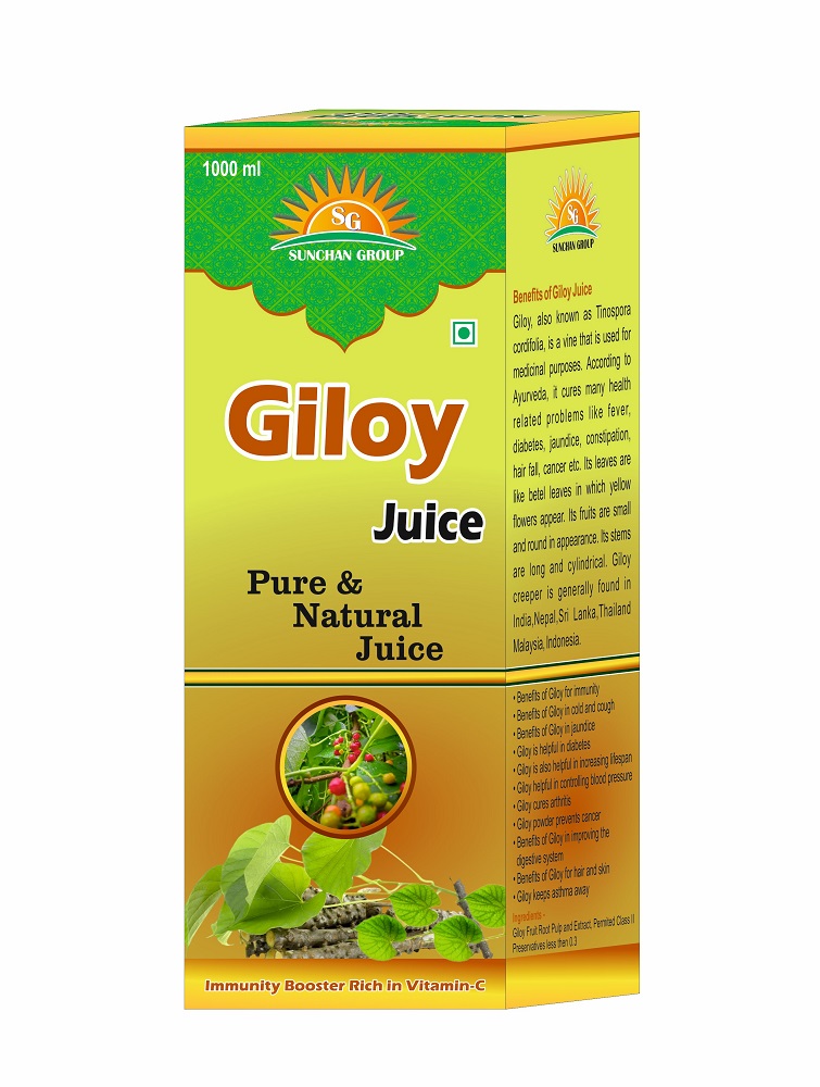 Giloy Juice 1000 ML Neem Giloy Amrita bela Guduchi Herbal juice Natural Box 1 Ltr of 1x1000 ML