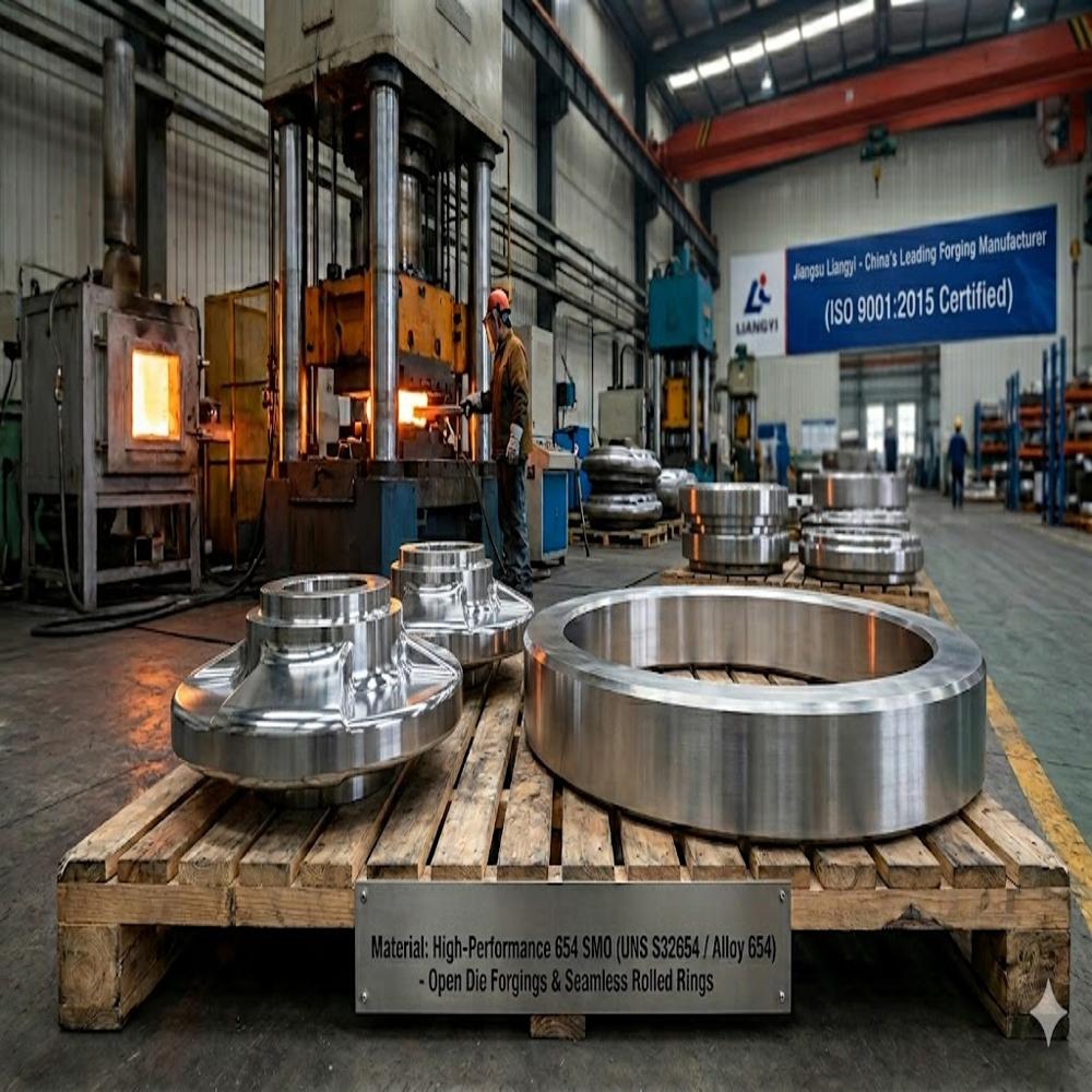 654 Smo Uns S32654 1.4652 Super-Austenitic Forgings For Seawater, Bleaching & Acid Service Valve Stems, Pump Shafts, Rings Wellhead Parts - Dimension (L*W*H): Customized Millimeter (Mm)