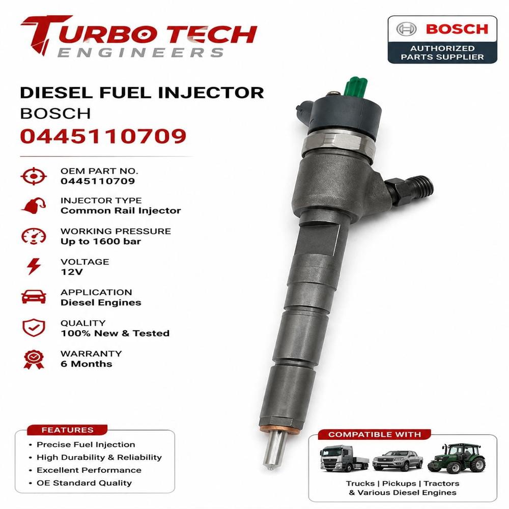 Bosch Diesel Fuel Injector 0445110709