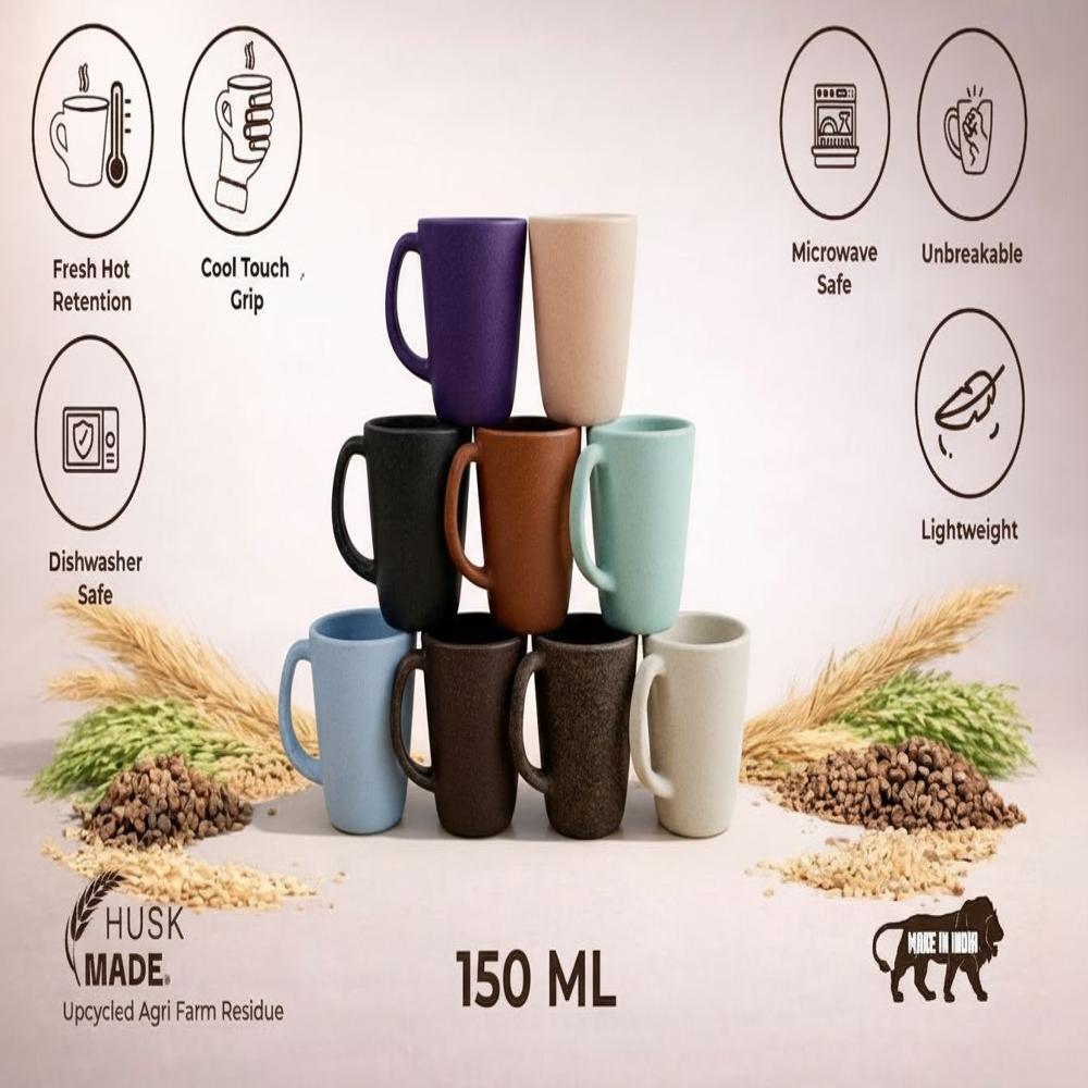 Rice Husk 150 Ml Pebble Brew Coffee Mug