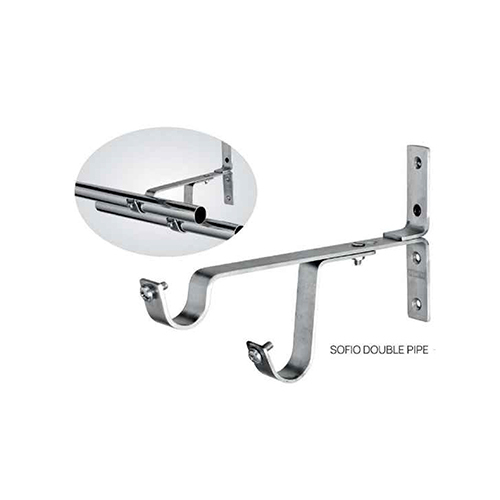 SS Sofio Double Pipe Curtain Bracket
