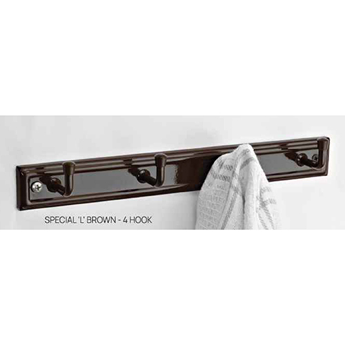 4 Hook L Brown Special Coat Hanger