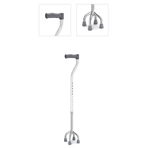 Quad Cane (M) Reliable Four-Leg Walking Stick