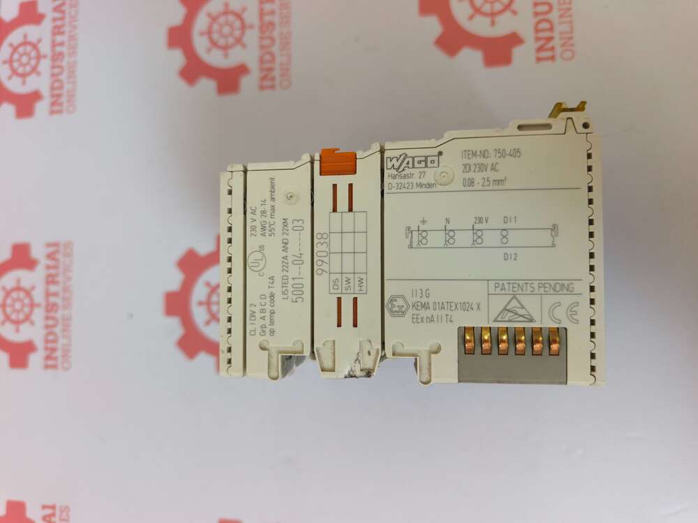 Wago 750-405 PLC 2-Channel Digital Input Module