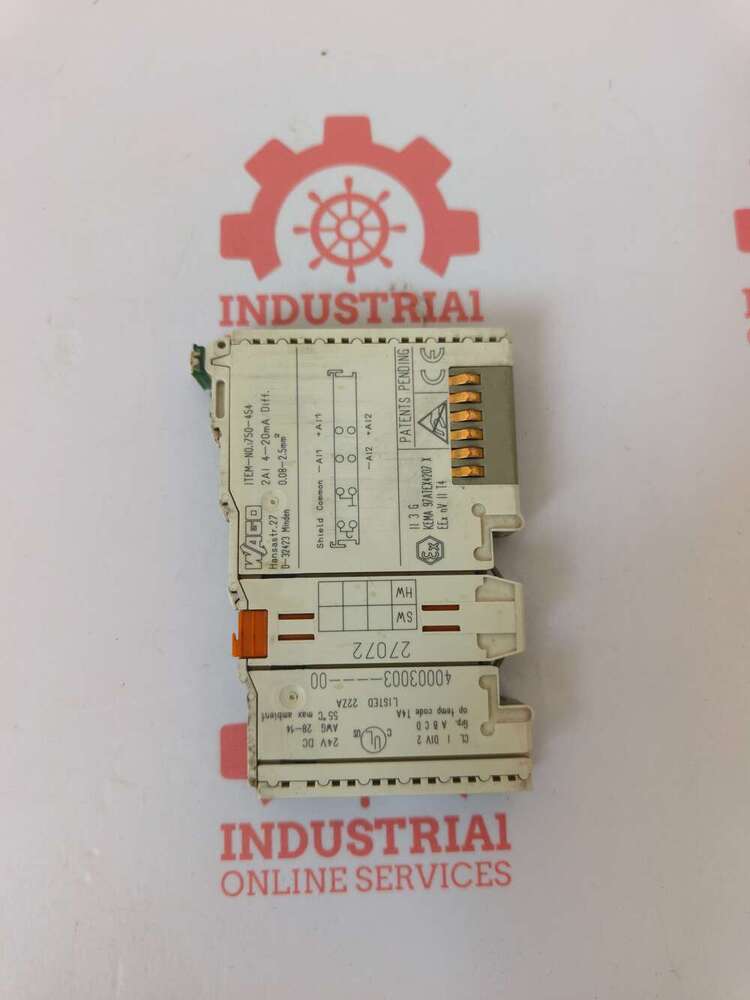 Wago 750-454 PLC 2-Channel Analog Input Module