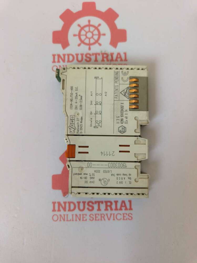 Wago 750-466 PLC 2-Channel Analog Input Module