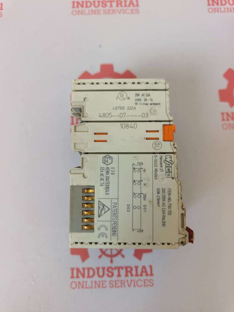 Wago 750-512 PLC 2-Channel Digital Output Relay Module