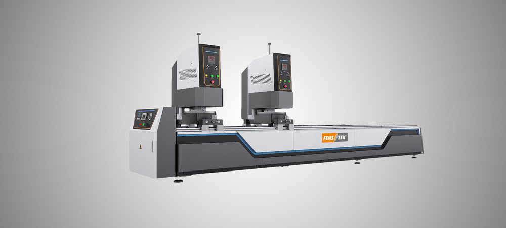 Seemless Double Head Welding Machine With Paper Knife - Color: Blue