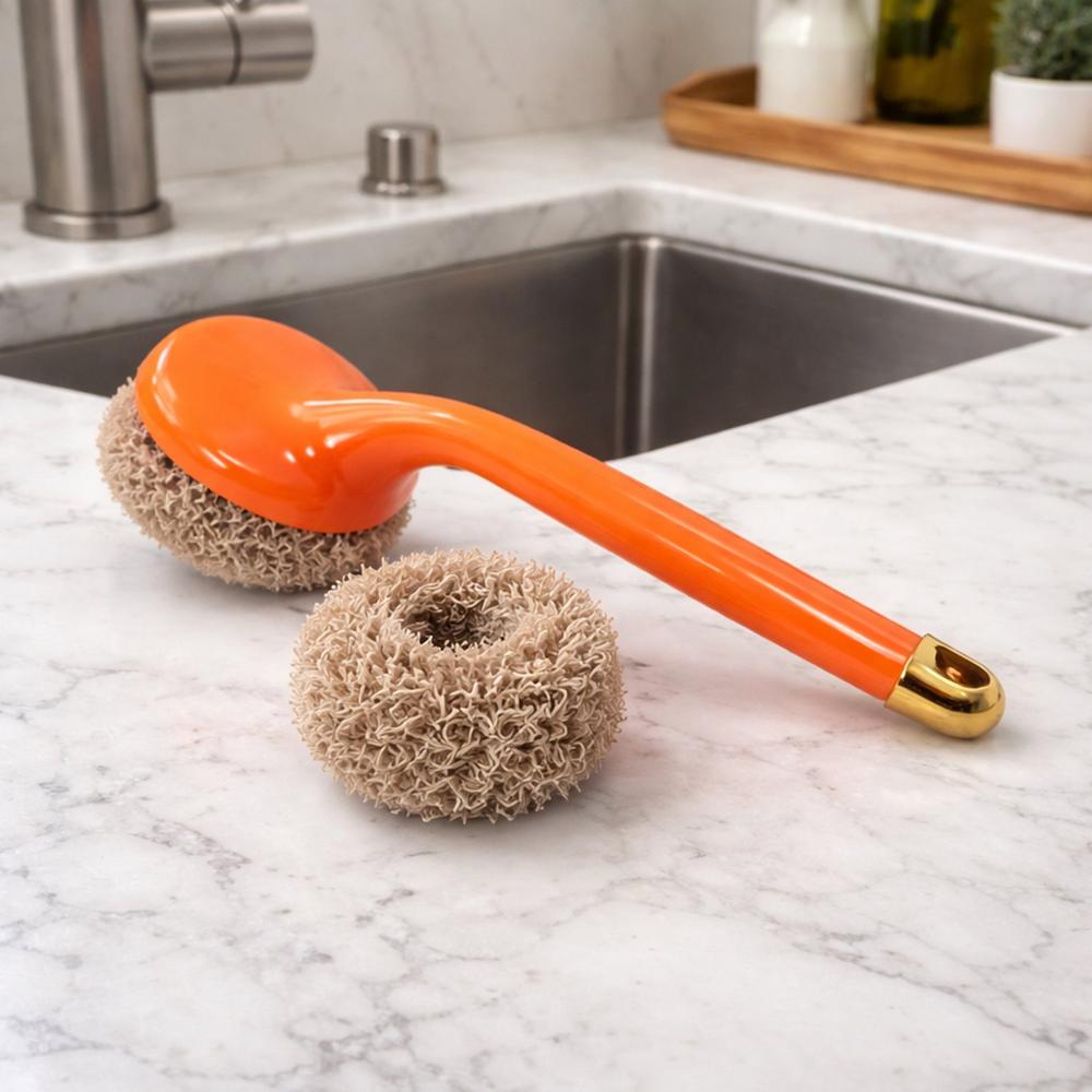 Heavy Duty Cleaning Scrubber Set With Long Handle (1 Set) - Application: As Per Product Requirement