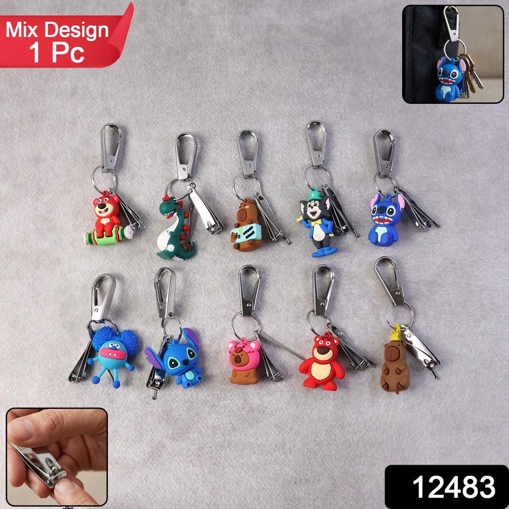 Mix Design Cartoon Nail Cutter Keychain With Mini Nail Clipper (1 Pc) - Application: As Per Product Requirement