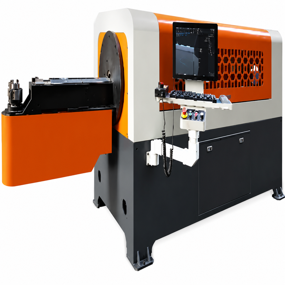 3D CNC Head Rotating Wire Bending Machine