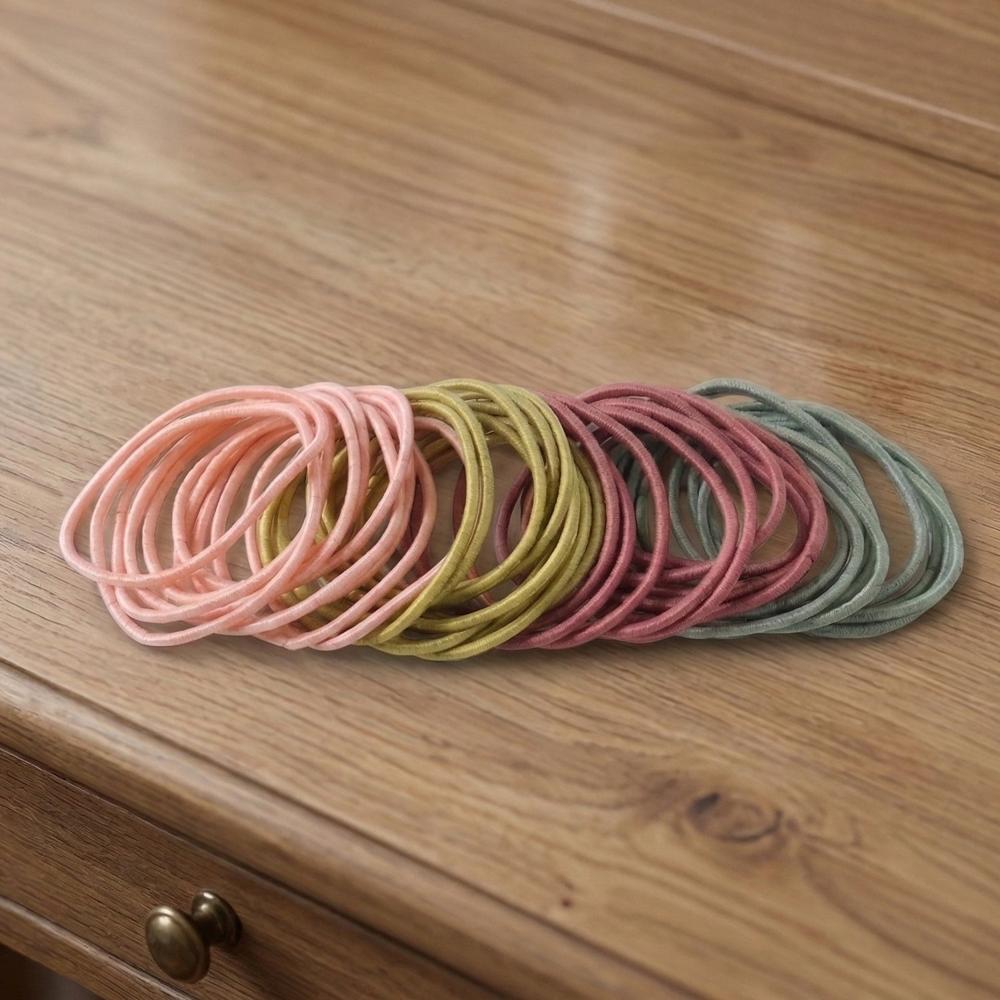Soft Stretchable Elastic Hair Bands Rubber Hair Ties Set 40 Pc - Application: As Per Product Requirement