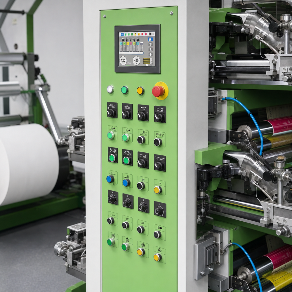 Eight Colour Stack Type Flexographic Printing Machine