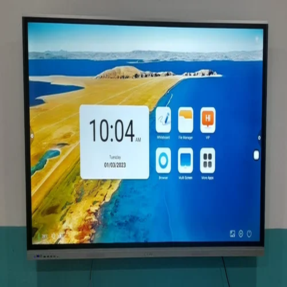 Uniq 75" Interactive Flat Panel Display - Assembly: Wall Mount / Mobile Floor Stand