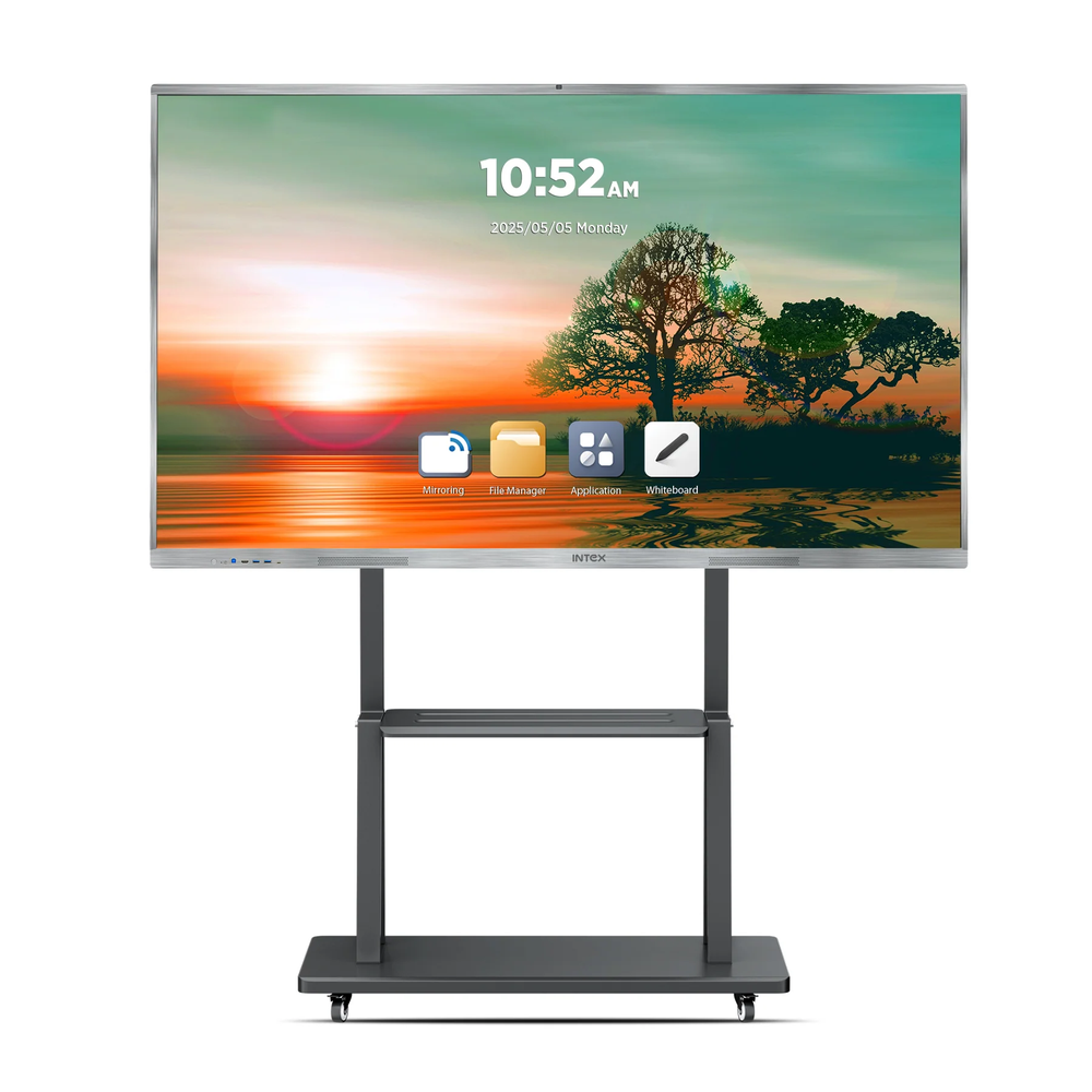 Uniq 75" Interactive Flat Panel Display - Assembly: Wall Mount / Mobile Floor Stand