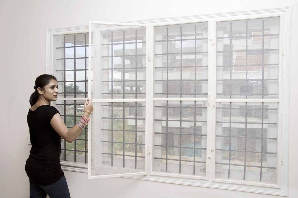 Mosquito Mesh Openable Window System